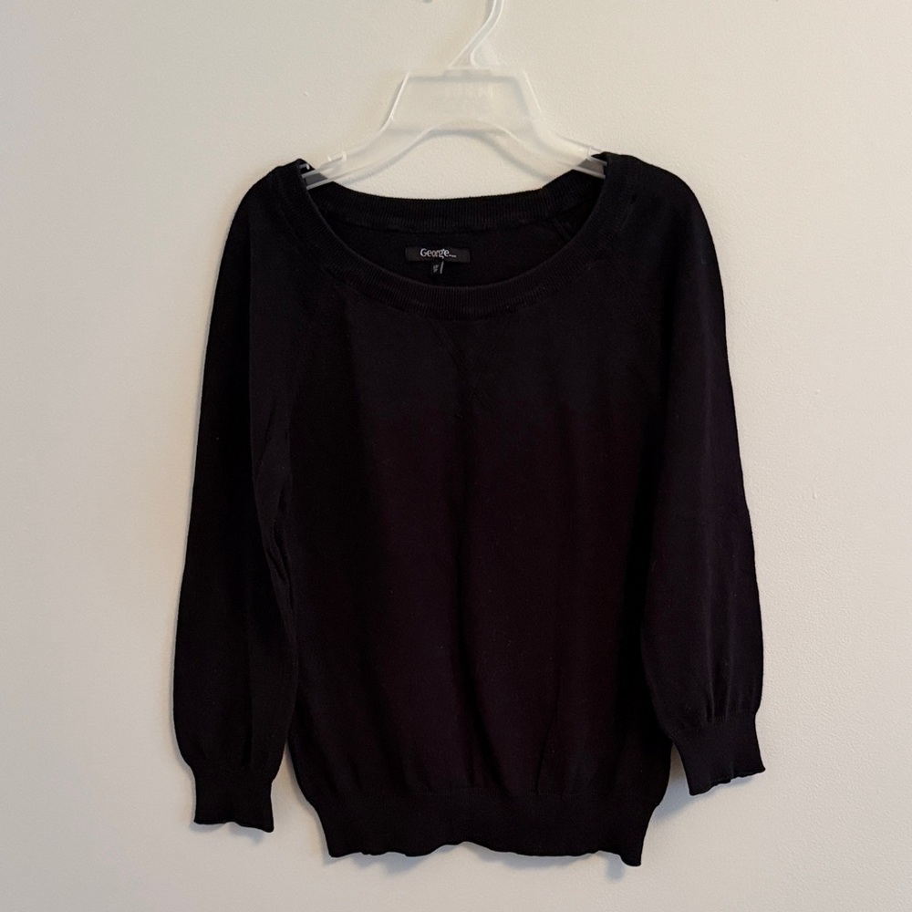 George Classic Black Pullover 100% cotton